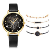 Starry Sky Female Watch Bracelet Combination Set