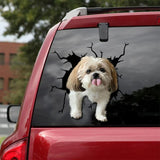 Tearing-funny Dog Body Window Reflective Sticker