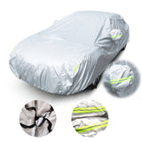 Taffeta 190T210T silver-coated black universal car cover