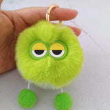 Cute Little Tennis Imitate Rex Rabbit Fur Tennis Pendant Car Key Ring