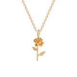 Fashion Alloy Flower Necklace For Minority Women