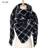 European And American Autumn And Winter Plus-sized Double-sided Qicaigei Scarf Women's Shawl