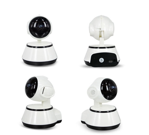 Wireless surveillance camera has a card reader wifi home phone wide-angle panorama 1 million pixels