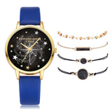 Starry Sky Female Watch Bracelet Combination Set