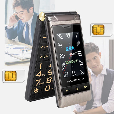 Full Network Connectivity Dual Screen Flip Cover Elderly Machine Backup Machine