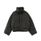 Thickening Stand Collar Short Down Jacket Couple Cotton Clothes Coat