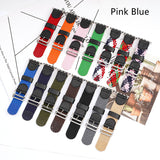 Braided Nylon Watch Band Single Loop