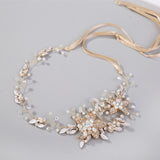 Gold And Silver Rhinestone Alloy Handmade Headdress