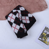 Warm All-matching Plaid Knitted Children's Neckerchief