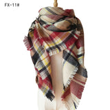 European And American Autumn And Winter Plus-sized Double-sided Qicaigei Scarf Women's Shawl