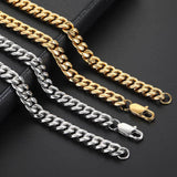 Hip Hop Stainless Steel Necklace Japanese Buckle Men's Bracelet