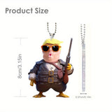 Creative Cute Trump Pendant Car Rearview Mirror Pendant Acrylic Flat