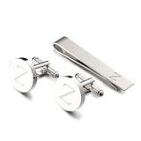 French Cufflinks Men's A Letter Cufflinks Collar Clip Suit