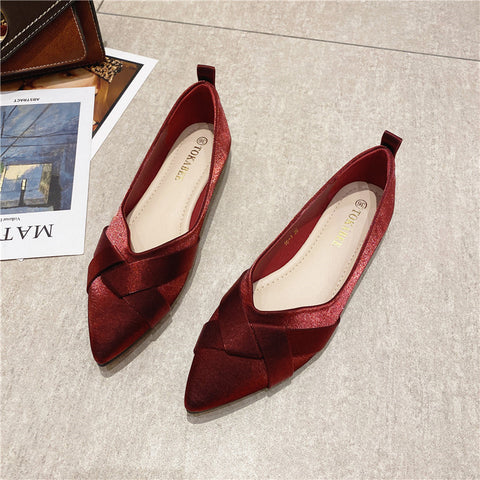 Soft Bottom Lady Red Women's Shoes