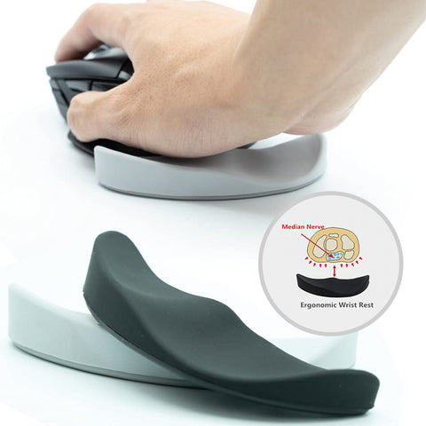 Ergonomic Mouse Wrist Rest Mouse Pads Silicon Gel Non-Slip Streamline Wrist Rest Support Mat Computer Mouse Pad For Office Gaming PC Accessories - UNBEATABLE STORE