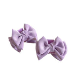 Sweet Satin Bow Hair Accessories Grip Small Size