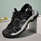 Men's Sandals Breathable Soft Bottom Toe Cap Anti-collision