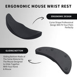 Ergonomic Mouse Wrist Rest Mouse Pads Silicon Gel Non-Slip Streamline Wrist Rest Support Mat Computer Mouse Pad For Office Gaming PC Accessories - UNBEATABLE STORE