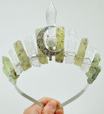 Natural Crystal Column Handmade Crown Hair Accessories