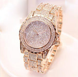 Simple Diamond British Fashion Alloy Fashion Steel Band Ladies Watch