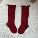 Mid-calf Lace Combed Cotton Baby Socks