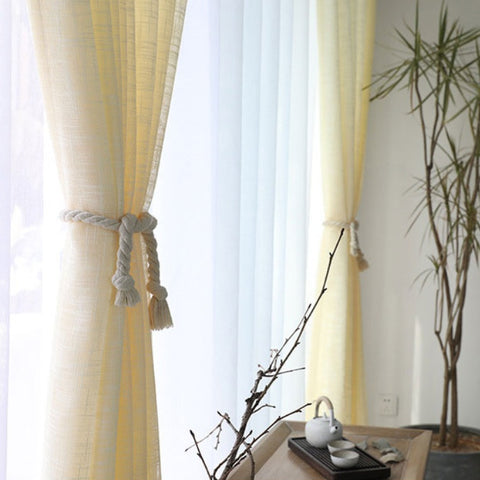 Fashionable cotton and linen curtains