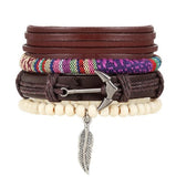 Fashion Beaded Leather Bracelets And Bracelets