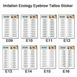 Waterproof 6D Eyebrow Tattoo Semi-Permanent Embroidery Natural Long Lasting Fake Eyebrow