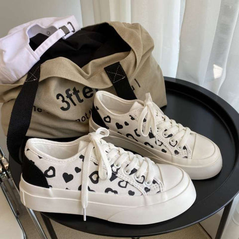 Women's Fashion Platform Low-Top Canvas Shoes