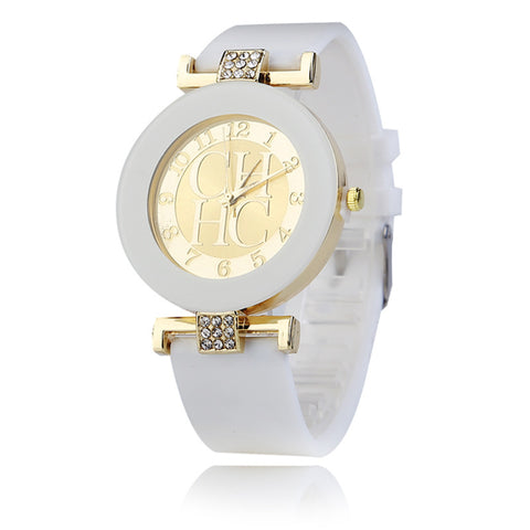 Fashionable Women's Silicone Quartz Watch