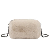 Women's Fashion Plush Chain Shoulder Bag