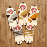 Fashion Cartoon Cat's Paw Boat Socks