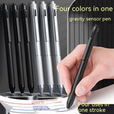 Gravity Induction Pen Press Metal Gel Pen Ballpoint Pen Four-in-one - UNBEATABLE STORE