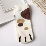 Fashion Cartoon Cat's Paw Boat Socks