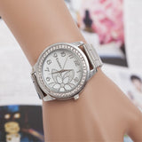 Couple Quartz Alloy Women's Fashion Trend Steel Band Watch