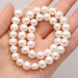 Natural Freshwater Circular Pearl White