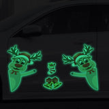 Christmas Elk Bell Magnetic Luminous Reflective Bumper Stickers