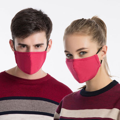 Cotton Pure Color Washable Dust-proof Warmth Mask