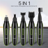 Five-in-one multifunctional nose hair device