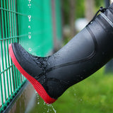 Fashion Outerwear High Non-slip Drawstring Rain Boots