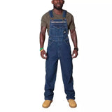 Men's Casual Versatile Denim Work Pants With Shoulder Straps