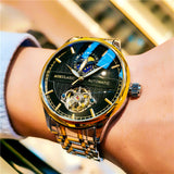 Men's Fashion Skeleton Luminous Waterproof Mechanical Watch