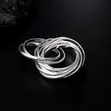 Silver Jewelry Retro Ethnic Style Nine Ring