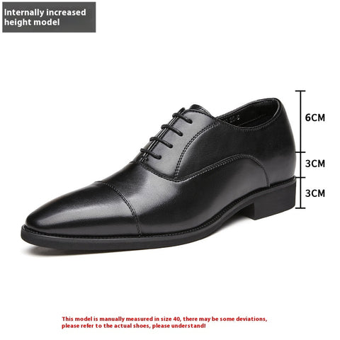 New Height Increasing Insole Business Formal Wear Soft Bottom Oxford Shoes