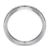 Women's Pure Silver Full Circle Diamond Ring