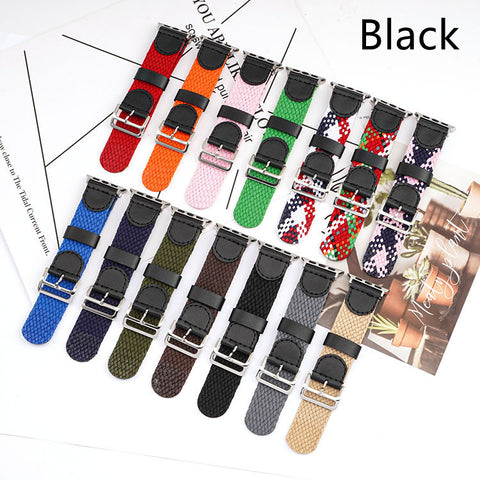 Braided Nylon Watch Band Single Loop