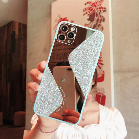 Compatible with Apple , Luxury Glitter Phone Case With Personalized Rhinestones