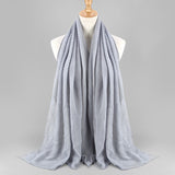 Twill Crumpled Pleated Scarf Women's Bag Headscarf