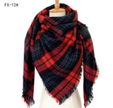 European And American Autumn And Winter Plus-sized Double-sided Qicaigei Scarf Women's Shawl