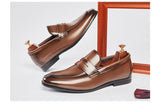 Men's Leather Summer British Style Simple Business Leather Shoes